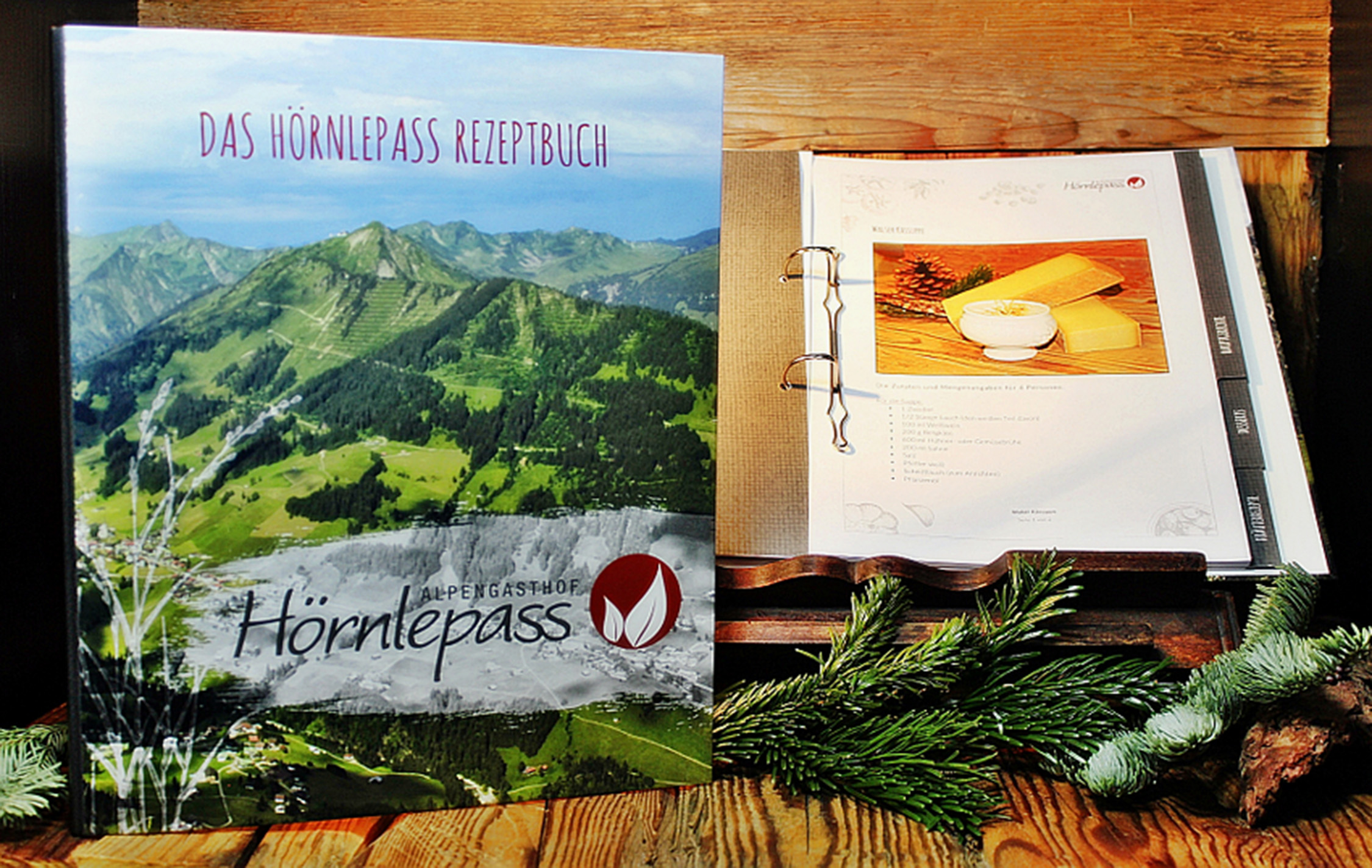 Das erweiterbare Rezeptbuch aus dem Alpengasthof Hörnlepass im Kleinwalsertal mit Rezepten für Küche und Hausapotheke
