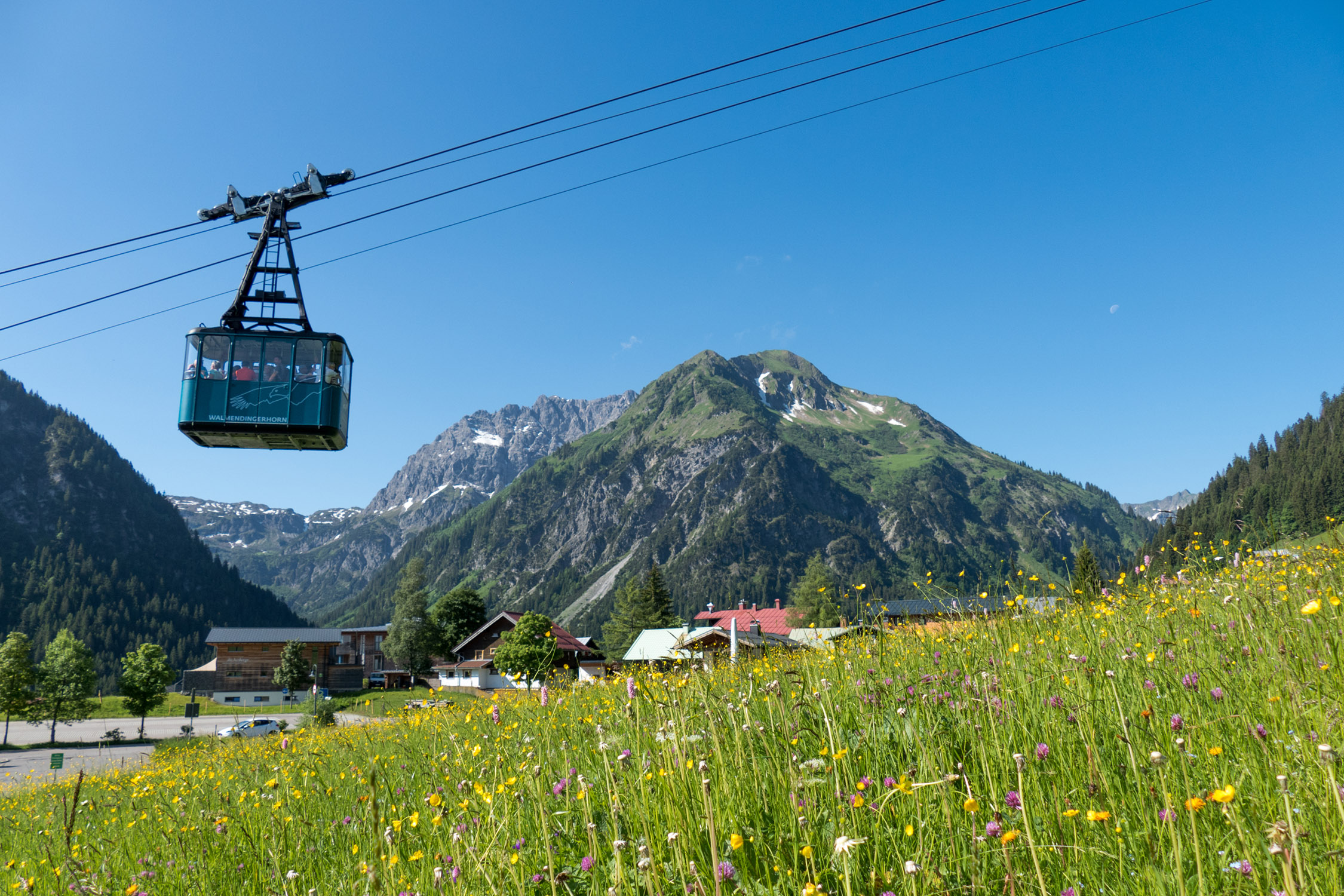 Sommer Bergbahn inklusive am Hörnlepass Kleinwalsertal