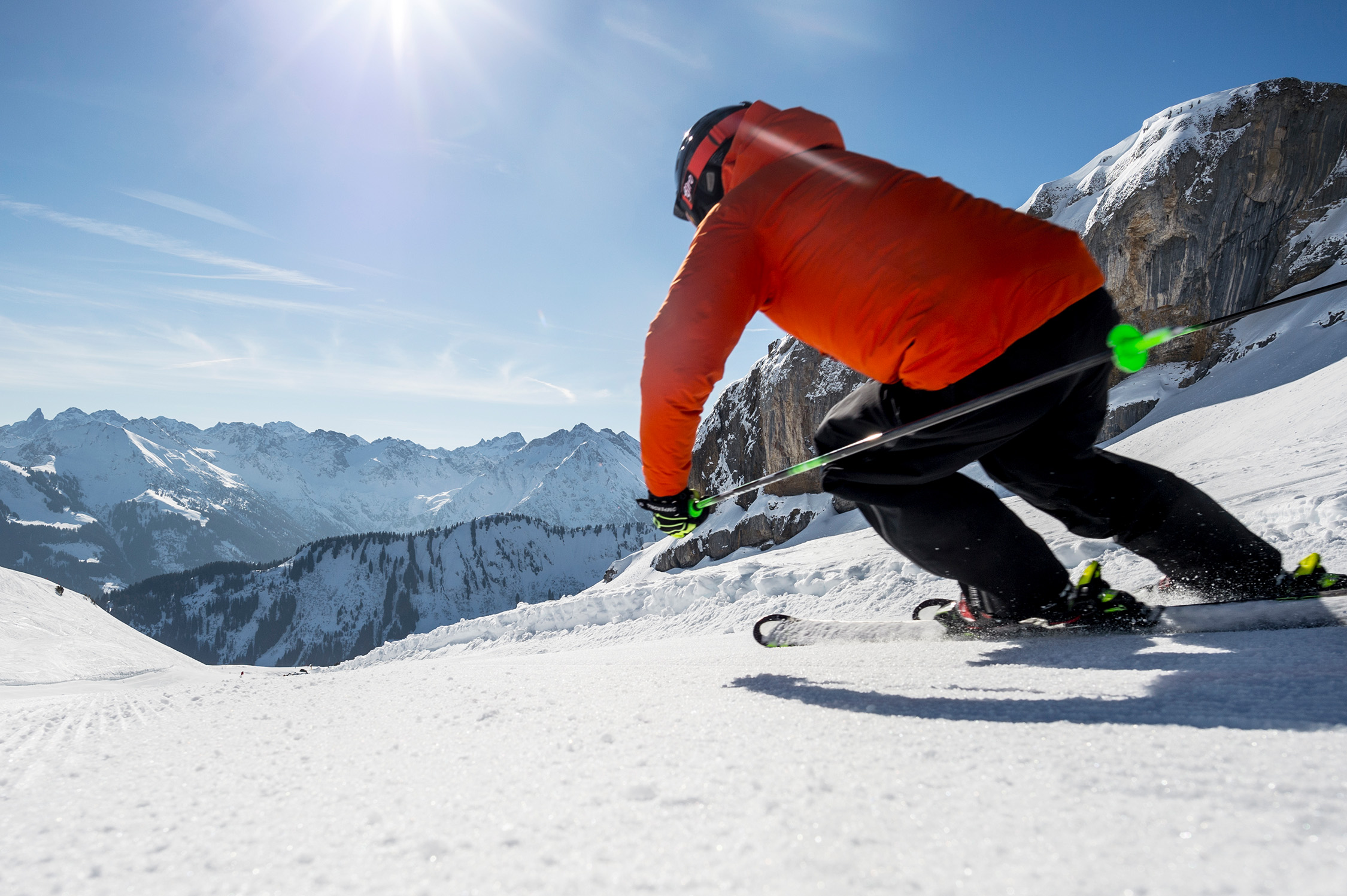 Skiurlaub im Skigebiet Kleinwalsertal-Oberstdorf im Alpengasthof Hörnlepass
